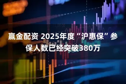 赢金配资 2025年度“沪惠保”参保人数已经突破380万