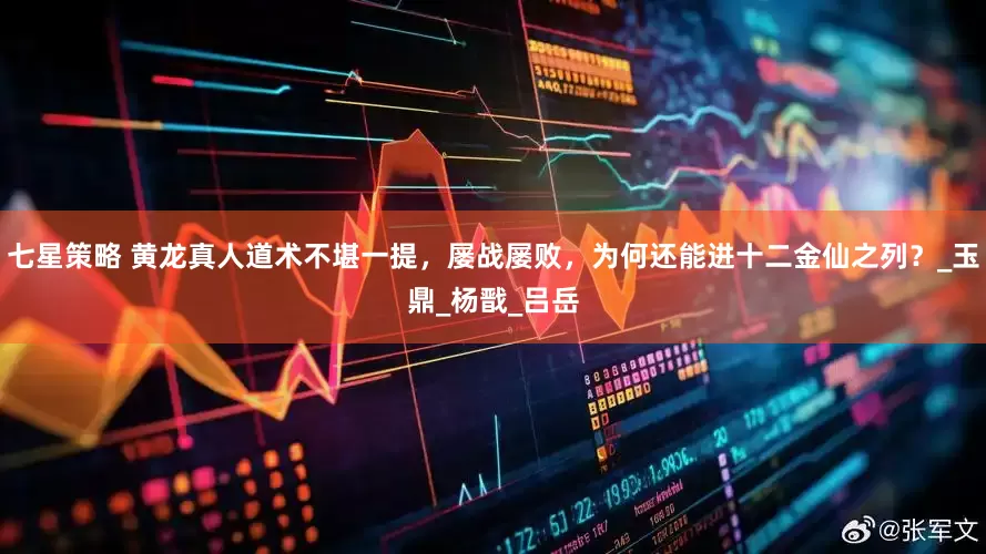 七星策略 黄龙真人道术不堪一提，屡战屡败，为何还能进十二金仙之列？_玉鼎_杨戬_吕岳