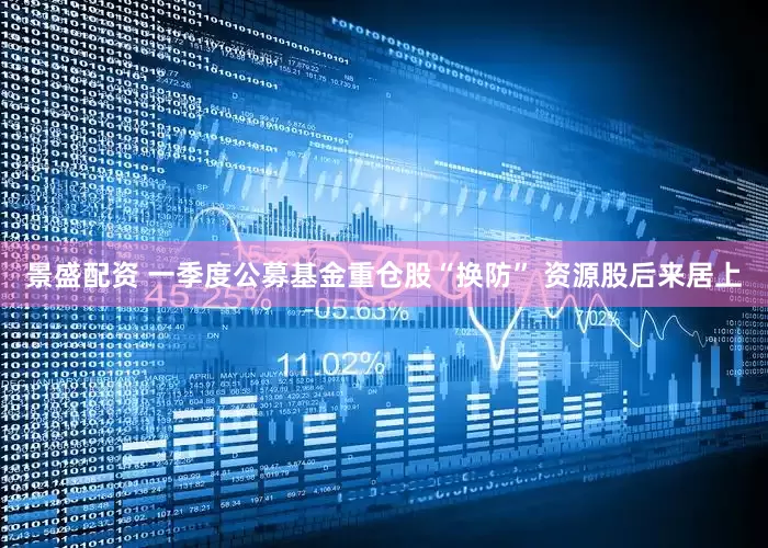 景盛配资 一季度公募基金重仓股“换防” 资源股后来居上