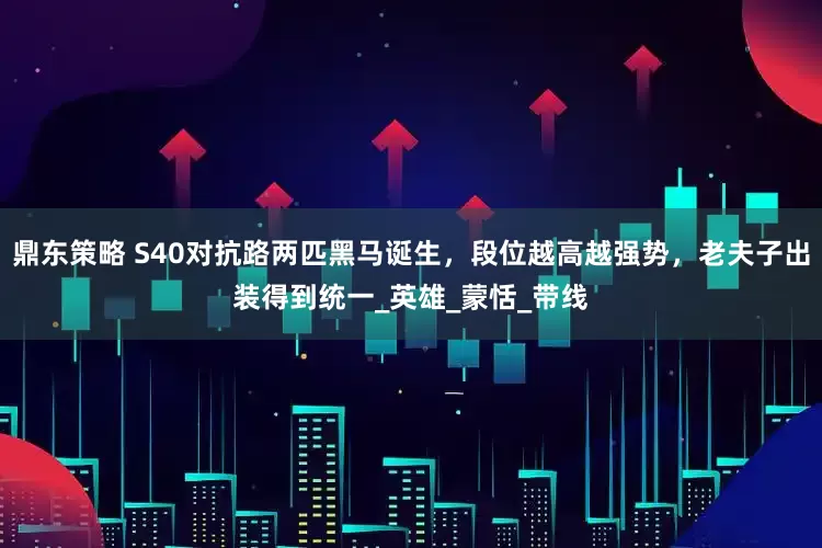 鼎东策略 S40对抗路两匹黑马诞生，段位越高越强势，老夫子出装得到统一_英雄_蒙恬_带线